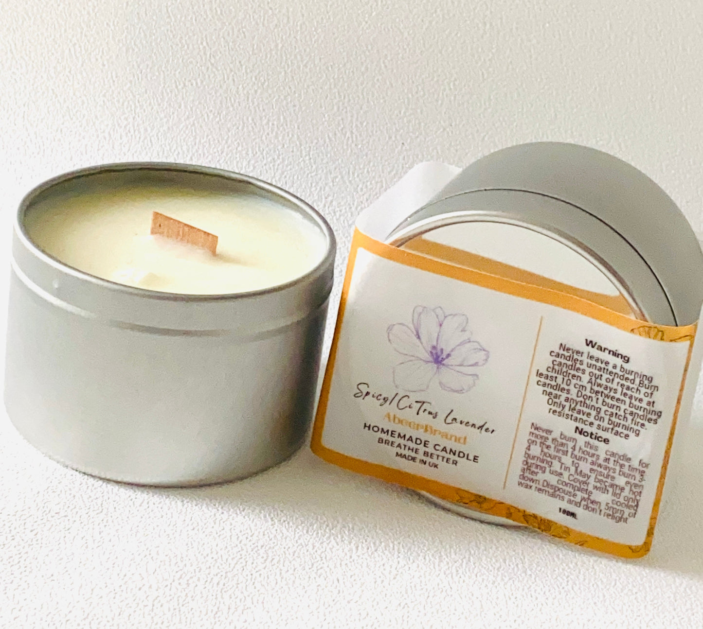 Spicy Citrus Lavender Candle 100ml